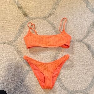 Triangl Orange Bikini Set